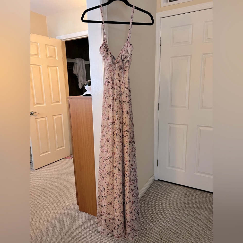 Guess Maxi Spaghetti Floral Dress